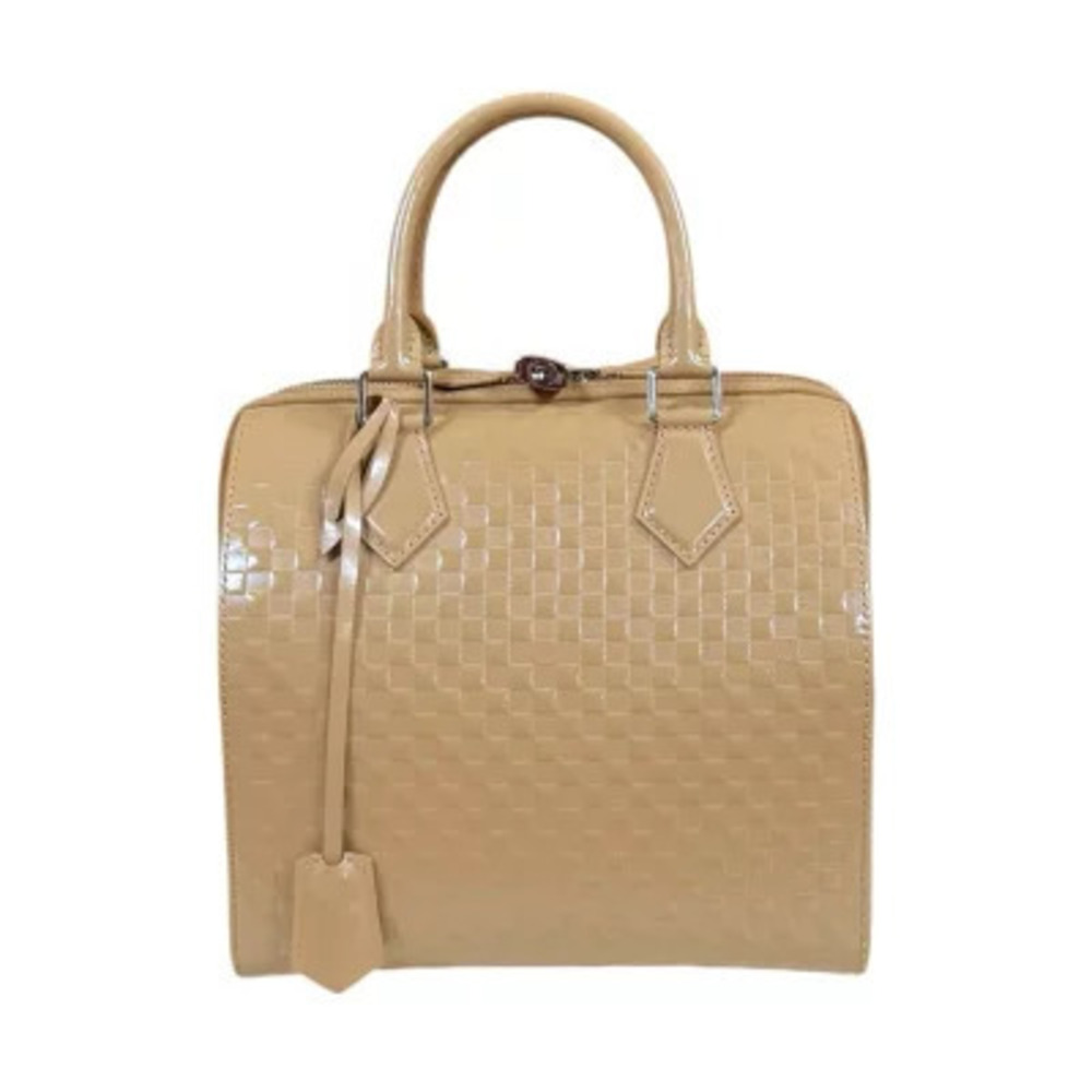 Louis Vuitton Speedy Cube Damier Facette Handbag Beige Cream